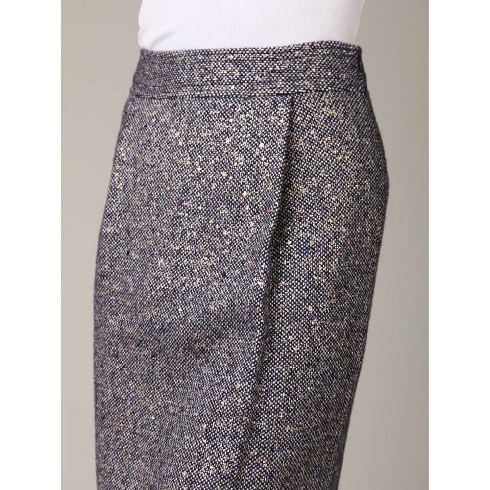 Tory Burch Navy Tweed Skirt